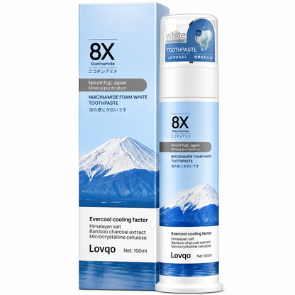 Lovqo™ 8X Niacinamide Foaming Whitening Toothpaste