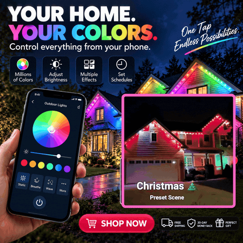 🎅Early Christmas 49%OFF - SmartRainbow LED Permanent Outdoor Light- Smartlight🎁