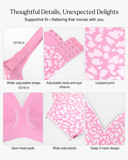 Seamless Deep V Push-Up Wireless Bra 3.0