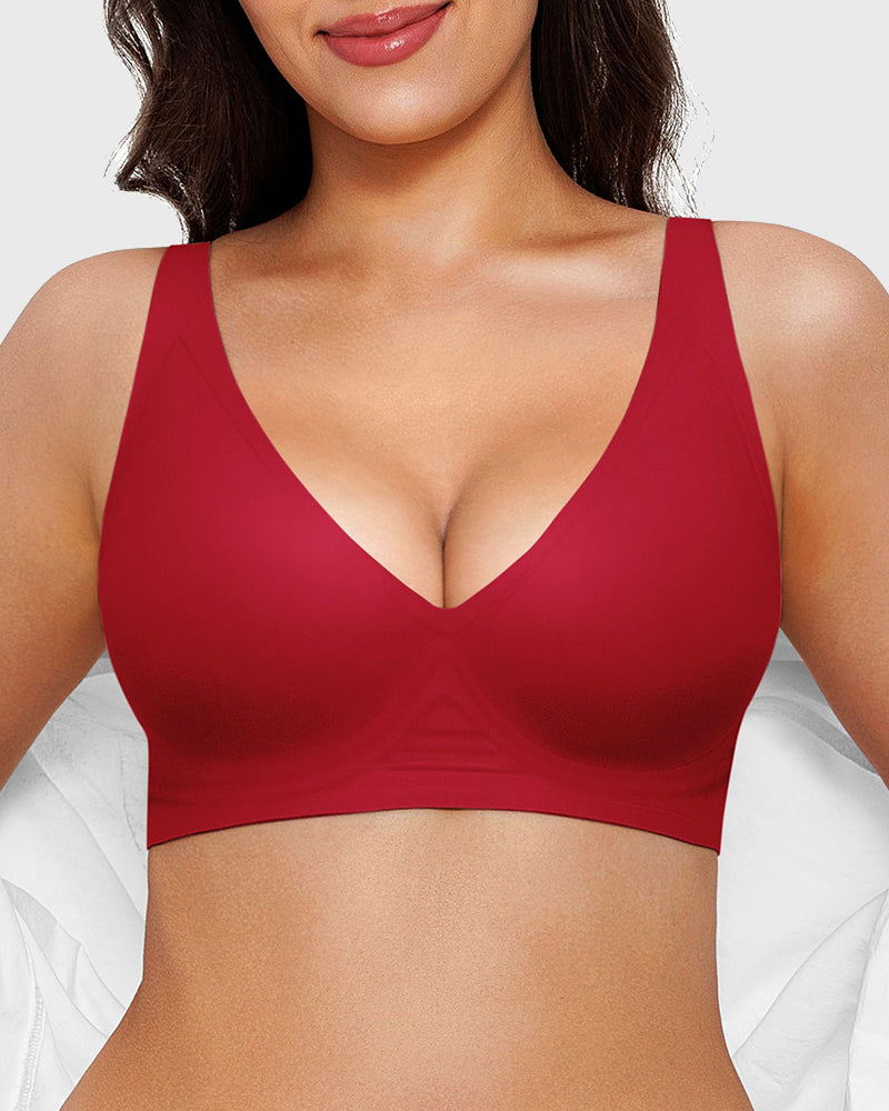 Seamless Deep V Push-Up Wireless Bra 3.0