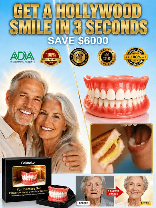 Comfort-fit decorative denture set