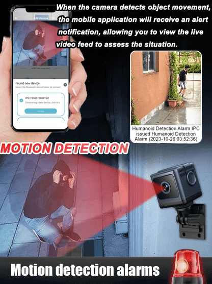 W03 Smart WiFi Security Camera – 1080P HD, Night Vision, Motion Detection, Low Power