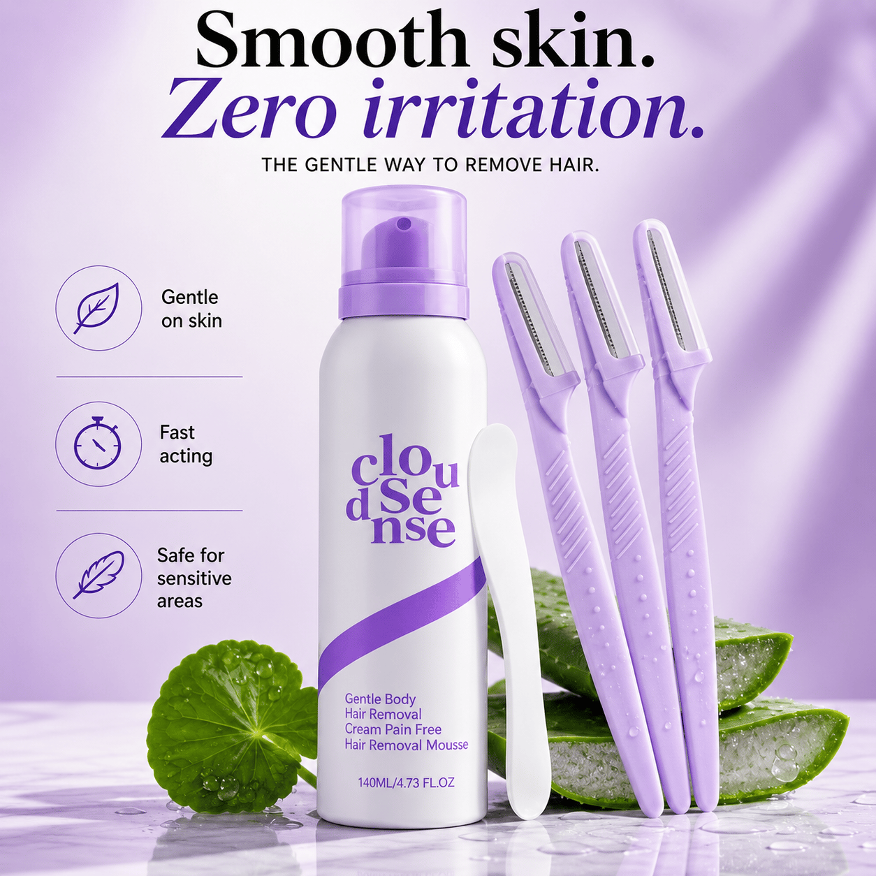 🔥Last Day 49% OFF -  Koas Hair Removal Mousse Hypoallergenic formula 🌿💧