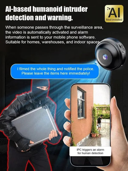 Mini WIFI Camera 1080P HD📸 - Night Vision Included