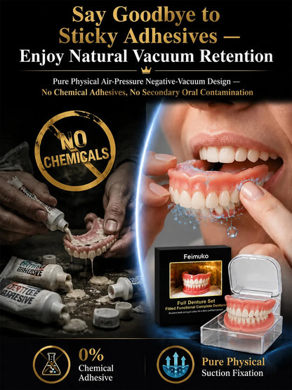 Comfort-fit decorative denture set