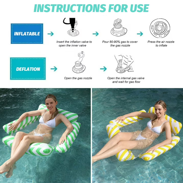 ⏰Last Day Promotion 49% 🔥4 in 1 Pool Floats Adult