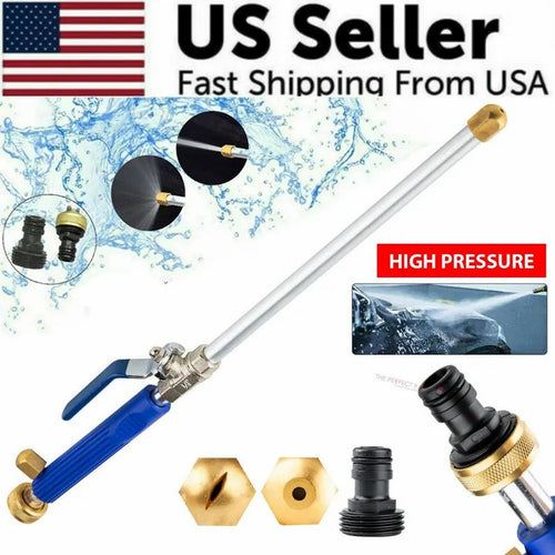 Jet Nozzle Power Washer for Garden Hose, Includes 2 High-Pressure Nozzles and Quick Connectors