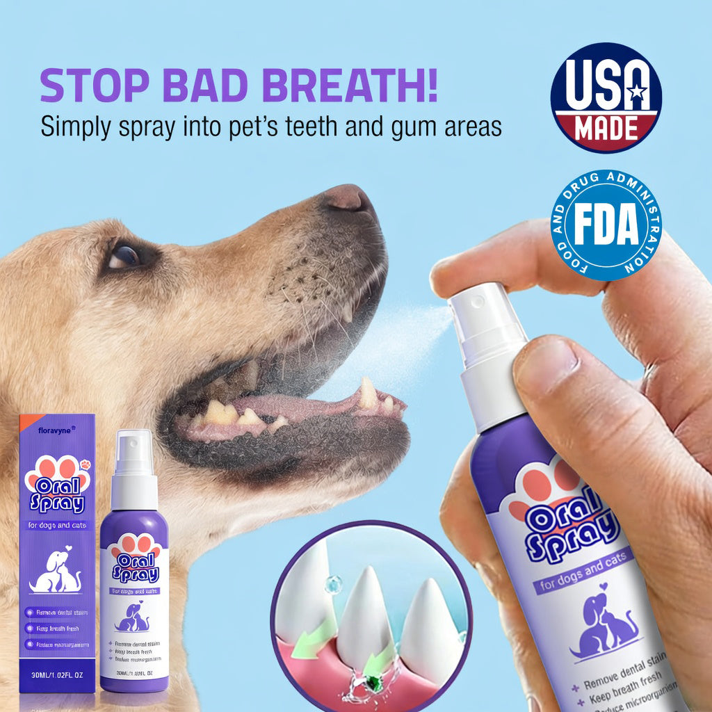 Pet Oral Spray ✅ Freshen Breath, Remove Tartar & Promote gum regeneration, stabilize teeth 🦷-$AC