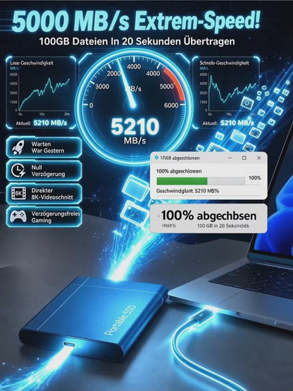 [Mobile and PC compatible] High-speed solid-state drive