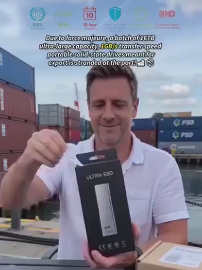 Portable high-speed and large-capacity solid-state drive