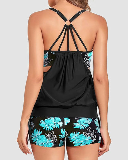 Womens Tankini Swimsuits Two Piece Tummy Control Bathing Suits